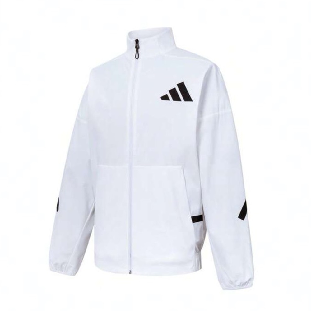 ADIDAS Z.N.E. MEN’S FULL ZIP WOVEN TRACK JACKET TOP JN9027 white NEW NWT